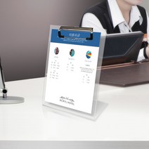 스탠딩 클립보드 카페메뉴판 B6 바인더 아크릴 DX0026, DX0026_볼펜꽂이레바