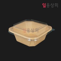 [ILYONG] 종이도시락 HC ZF750 팔각형 크라프트 300세트, 단품, 단품