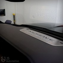 JS automotive 모하비더마스터 대쉬보드 오디오 스피커 엠블럼 커버 패드 스크래치방지 가드 보호 튜닝용품, 실버 1p