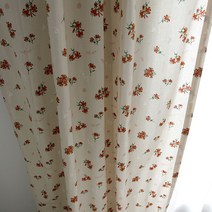 [천삼백케이] [바이아미엣홈] 샤로떼 꽃무늬 방커튼 -L사이즈(가리개 아이방 주방커튼)