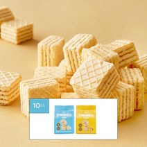 MBTI 단백웨하스 밀크맛 5개 + 바나나맛 5개, 60g, 1세트