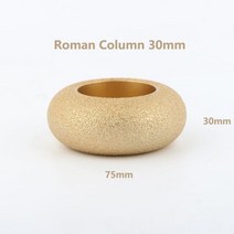 텅스텐 밀링 운임 무료 브레이징 다이아몬드 그라인딩 휠 보어 직경 20mm 3 인치 75mm 디스크 대리석 화강암 타일 연마 휠 도구 날카롭고 내구성이 강한 석재 가정에, Roman Column 30mm, Aperture 20mm