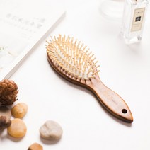 고급 원목 머리빗 두피 마사지 헤어빗 선물 세트, 단품, 단품