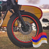 오토바이 자동차 반사 휠테이프 림스티커 전기종 10인치 11인치 12인치 13인치 14인치 15인치 16인치 17인치 18인치 19인치, 파랑