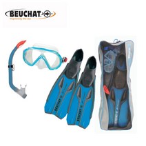 부샤 오리발+마스크+스노클 보이저 스킨 3종세트, 40-41(255~260mm)