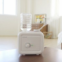 비플랫 국민가습기 분무량많은 생수통 세척쉬운가습기, 터치형-화이트/소프트핑크