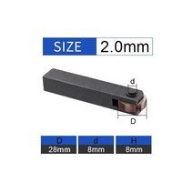 UCHEER-스트레이트 그레인 널링 커터 1 개 0.4-3.0mm 엠보싱 휠 강철 선반 공구 홀더 호브, 10 2.0mm