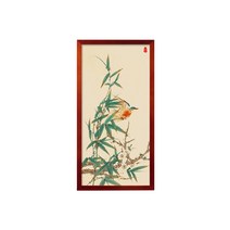 거실 인테리어 세로 긴 동양화용 액자 그림 미포함, 커피색