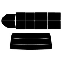 로톰 이스타나 측후면 썬팅필름, 이스타나 15인 (95-04), RTF-7S 05 (진함), 쌍용