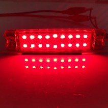 오토바이 견인 트레일러18 LED 트럭 사이드 라이트 트레일러 램프 경고 비상 조명 led 바 주차 신호등 SUV, 03 Red_01 1pcs