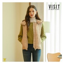 비지트인뉴욕 후드 구스다운 베스트(VVADO90)