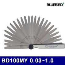 블루텍 4001672 두께게이지 BD100MY 0.03-1.0 19 (1EA), 1