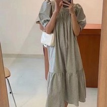 [워니쇼룸](러블리원피스)스퀘어체크원피스 O052702 잔체크원피스 면원피스 봄원피스 여름원피스 귀여운디자인 사랑스러운디자인 데이트룩 나들이룩
