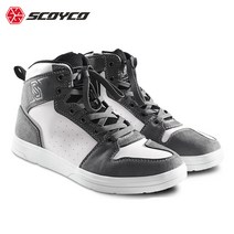 스코이코 캐주얼 오토바이 부츠 라이딩 바이크 슈즈 MT069, 다크그레이, 39 (250mm)