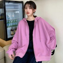 타니즈 오베론 오버핏 박시 여성 후드집업