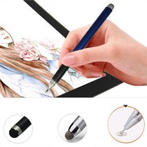갤럭시탭A 10.1 2019 SM-T510 T515 초미세 정밀 터치펜, 1개, 실버