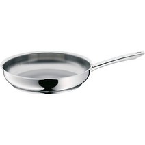WMF 전문가용 독일 명품 후라이팬 프라이팬 스테인리스 스틸 24cm 인덕션 스테인리스 스틸 팬 무코팅 크로마간 스테인리스 스틸 오븐 사용 가능, 24cm(단종 모델)