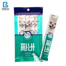 유산균함유 짜먹는 연어 애견 간식4개 리얼비피더스