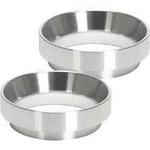 MOJAE 알루미늄 마그네틱 커피 파우더 링 51mm, 2개, Silver