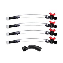 Kicofyee 758433 Fuel Filler Jug Hose with Ball Valve Shut Kit for Jegs Jugs LC2 Scribner Container T