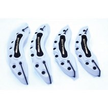 호환용 캘리퍼커버 브레이크 디스크 차량 튜닝 커버 M-BENZ AMG 캘리퍼 그린 자동차 교체 부품 4 PCs, 3.White