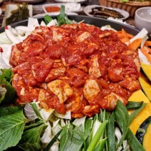남이섬꼬꼬 춘천닭갈비 맛집 양념철판닭갈비 당일배송 맛집, 800g 양념 닭갈비(2인분+야채 기본구성)