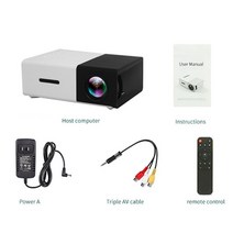 LEJIADA-YG300 Pro LED 미니 프로젝터 480x272 픽셀 1080P HDMI 지원 USB 오디오 휴대용 가정용 미디어 비디오 플레이어, [02] Black pro, [01] EU 플매트 카펫 러그