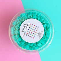 8mm 디폼 톡톡 멀티 블럭 대용량세트 도안 130여종, 8mm 리필 500개(아이스민트)