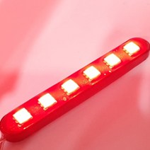 오토티엔 오토바이 바이크 C10 6구 싸이키 스트로브 파박이 LED 빨강, 1개