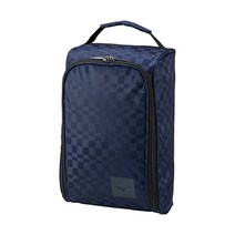 125552 골프화가방 Mizuno 5LJS2205 골프화 케이스 남성용 L 8.7 x W 5.1 x H 13.4인치(22 x 13 x 34cm) 1쌍 팩, 해군