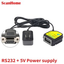 임베디드 바코드 스캐너 리더 고정 마운트 엔진 모듈 USB 1D 2D QR PDF417Code ScanSH-400, 05 RS232 5V 전원