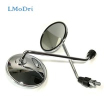 LMoDri 오토바이 백미러 전기 자전거 사이드 미러 8mm 라운드