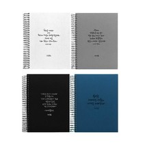 캘리그라피 하드커버 스프링 노트 8000, 화이트