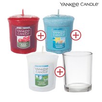 양키캔들 보티브 1+1+1+홀더, 01 블랙체리