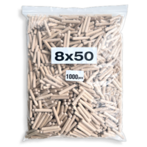 목다보 목심 나무못 8mm 8x50 1000개