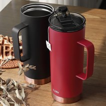 텀블러 커피 물통 보틀 보온 보냉 휴대용 다용도 600ml, 매트블랙408