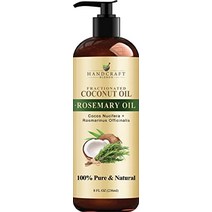 핸드 크래프트 코코넛 오일 Handcraft Fractionated Coconut Oil, 로즈마리, 8Oz(1팩)