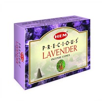 Hem 헴 인센스 콘 120개입 프레셔스 라벤더 HEM Precious Lavender Incense Cones - Pack of 12, 1개