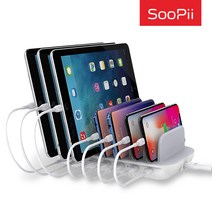Soopii 7포트 USB PD PPS 초고속 멀티충전기 CS70, 화이트