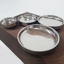 풍년주방 이중 스테인레스 스틸 반찬그릇4종 (업소용 그릇 업소용찬기세트 업소용찬기그릇 생활용 그릇 반찬용그릇 반찬그릇 찬기그릇 스테인스틸 반찬그릇), 1개, 스테인레스찬기_중형