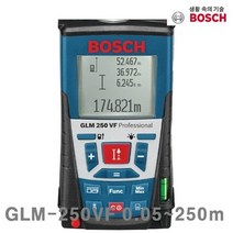측정기 보쉬 GLN-250BF 0.05-250m ±1.0mm 인테리어 미니 골프 방수 공사 측기사 레이저 거리 (C93)