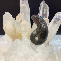 천연 원석 마노 곡옥 39g h3×5.5cm 아게이트 (1점)