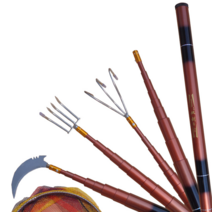 수초 더미 제거기 7m 낫 갈퀴 세트 낚시 용품 장대, 3.6미터 베어 폴  센드 낫 헤드