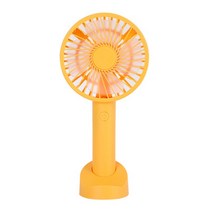 youpin 휴대용 팬 미니 팬 휴대용 팬 usb 충전식 냉각 팬 야외 여행 냉각 에어컨 가전 5, 노란색 미니 선풍기