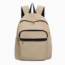 지퍼배색 베이직 무지 백팩 가방 4color