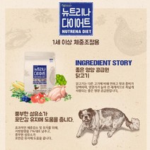 시츄 포만감유지 저지방 다이어트사료 2.1kg 애견필수품 강아지사료추천 고급사료