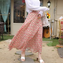 하이데일리 비아플라워 쉬폰 롱스커트