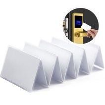 RFID 도어락 및 호텔 키 카드용 스마트 근접 PVC Mifare S50 클래식 1K M1 1356MHZ ISO14443A IC 호환 10 개, 없음, 1.10Pcs Blank
