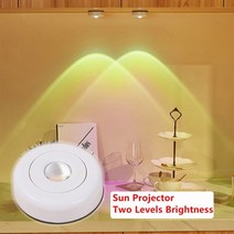 침실 조명 터치 선셋 램프 캐비닛 앰비언트 나이트 for wall lamps kitchen closet cupboard decoration lightingng, 태양 프로젝터, 1개