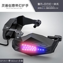 스피릿비스트 LED 혼다 포르자 튜닝용품 좌우한쌍 너클가드 스즈키 두가티, 램프 핸드 가드 L1 블랙 블루